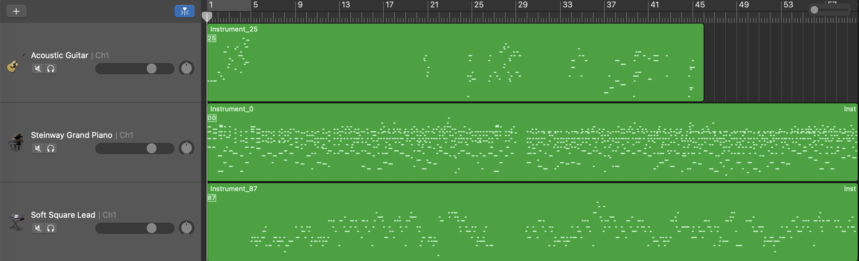 Song 1 Piano Roll