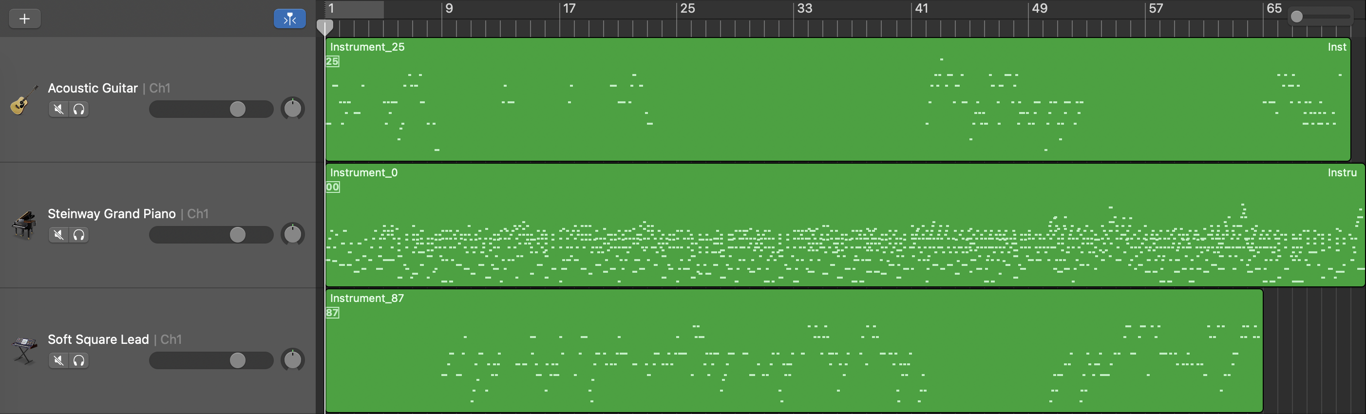 Song 1 Piano Roll